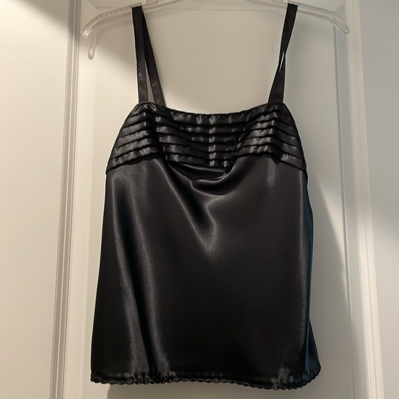 Escapades Camisole Size SM Black Feminine Silky Coquette Bodycon Glam - Picture 3 of 13